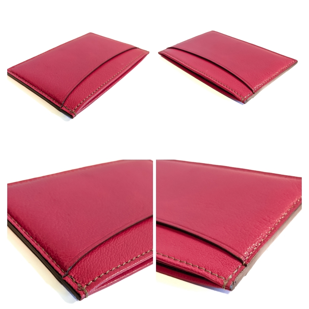 CARTIER Vintage Leather Card Holder - Red - Picture 7 of 10